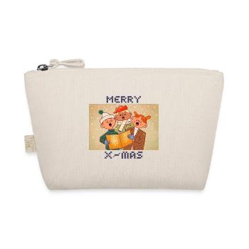 Merry christmas happy holidays christmas gift - Bio-Täschchen - Natur - Vorne
