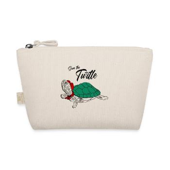 Save the turtles i love turtle - Bio-Täschchen - Natur - Vorne