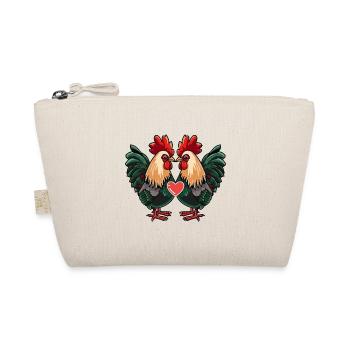 Couple Heart - Organic Pouch - nature - Front