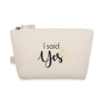 I said yes - with diamond ring - Organic Pouch - nature - Front