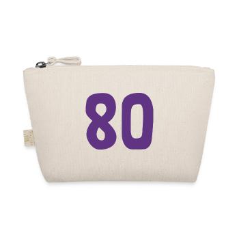 80. 80 JAHRE. 80-JÄHRIGES JUBILÄUM. 80. GEBURTSTAG. - Bio-Täschchen - Natur - Vorne