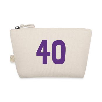 40. 40 YEARS. 40th ANNIVERSARY. 40TH ANNIVERSARY. - Organic Pouch - nature - Front