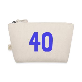 40. 40 YEARS. 40th ANNIVERSARY. 40TH ANNIVERSARY. - Organic Pouch - nature - Front