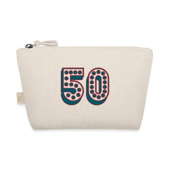 50. 50 JAHRE. 50. JAHRESTAG. 50-JÄHRIGES JUBILÄUM. - Bio-Täschchen - Natur - Vorne