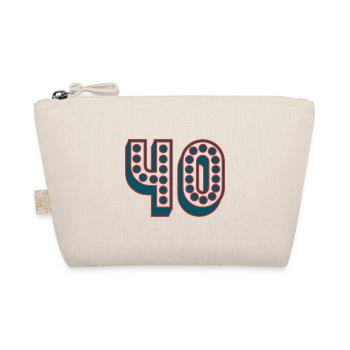 40. 40 ANS. 40e ANNIVERSAIRE. ANNIVERSAIRE 40 ANS. - Trousse biologique - nature - Devant