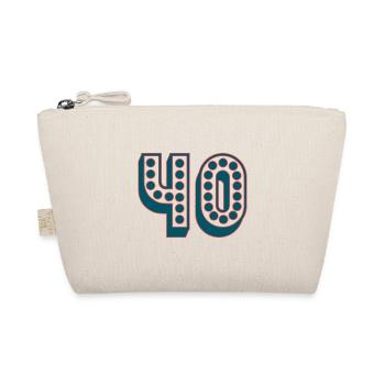 40. 40 YEARS. 40th ANNIVERSARY. 40TH ANNIVERSARY. - Organic Pouch - nature - Front
