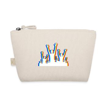 Glitch Party – Festival Style - Organic Pouch - nature - Front