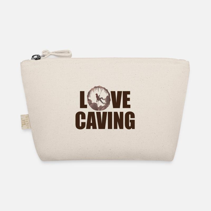 Love Caving - Speleology Potholing Caver Organic Pouch