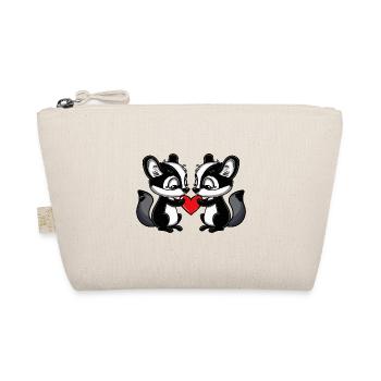 Skunk Couple Saint-Valentin - Trousse biologique - nature - Devant