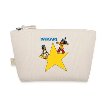 Yakari et arc-en-ciel étoile Tee shirt manches lo - Trousse biologique - nature - Devant