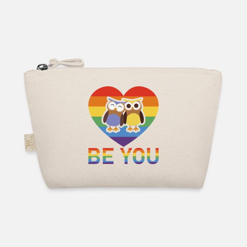 Be You and be Proud #Owls Gay Pride - Bio-Täschchen - Natur