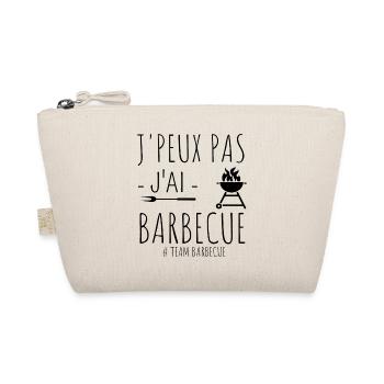 t shirt barbecue j'peux pas j'ai barbecue cadeau. - Trousse biologique - nature - Devant