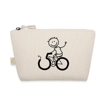 E-biker celebrates the 50s! - Organic Pouch - nature - Front