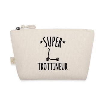 t shirt trottinette freestyle super trottineur - Trousse biologique - nature - Devant