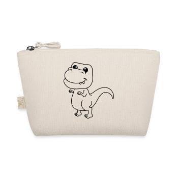 Dinosaur T-Rex Comic - Organic Pouch - nature - Front