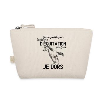 T shirt équitation humour cheval cadeau - Trousse biologique - nature - Devant