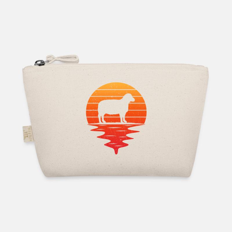 Retro t-shirt sheep sheep sheep Organic Pouch