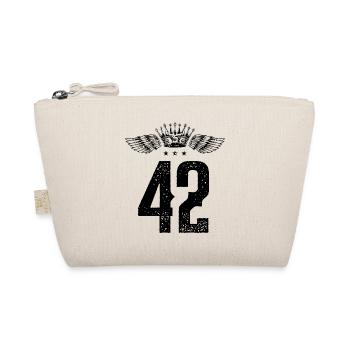42 Number crown - Organic Pouch - nature - Front