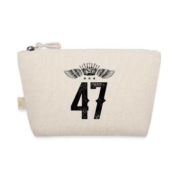 47 Number crown - Organic Pouch - nature - Front