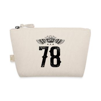 78 Number crown - Organic Pouch - nature - Front