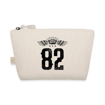 82 Number crown - Organic Pouch - nature - Front
