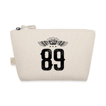 89 Number crown - Organic Pouch - nature - Front