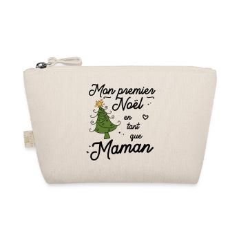Mon premier noël en tant que maman - Trousse biologique - nature - Devant