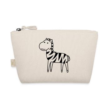 Zebra Comic Animal - Organic Pouch - nature - Front