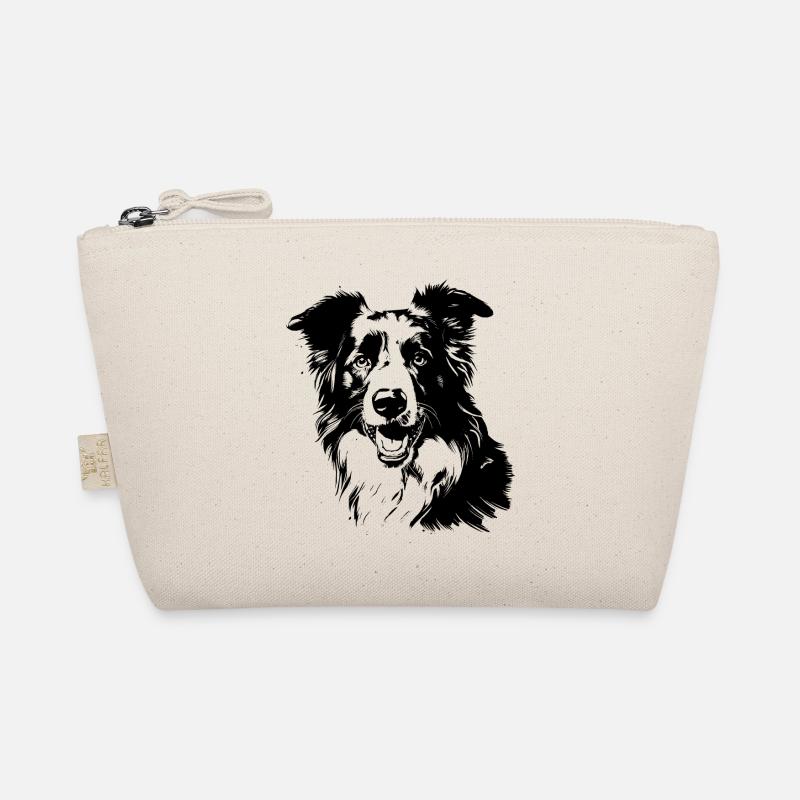 Border Collie - Bio-Täschchen - Natur