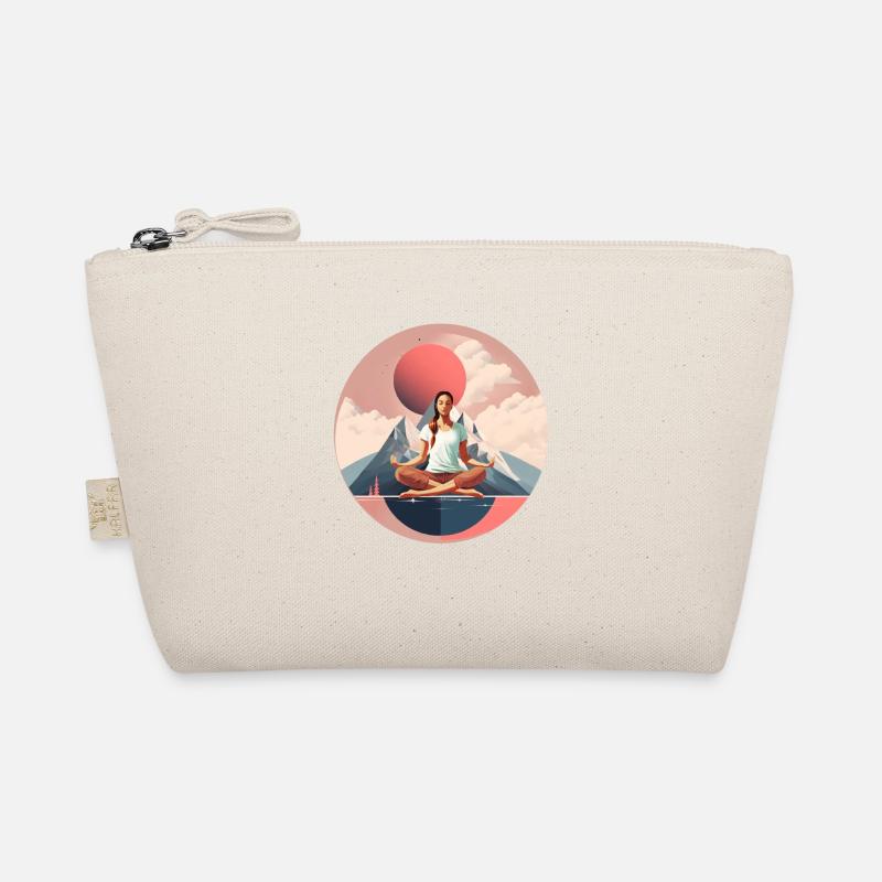 Yoga, Namaste, chill, customizable - Organic Pouch - nature
