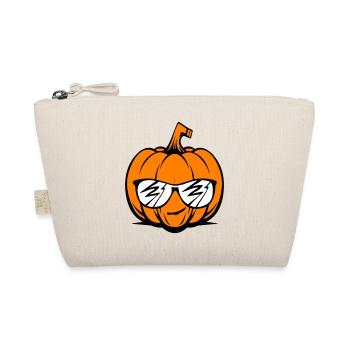 Halloween Pumpkin Funny - Organic Pouch - nature - Front