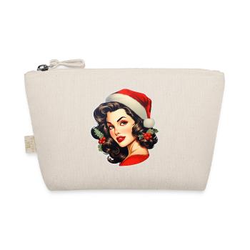 Femme au chapeau de père Noël - Trousse biologique - nature - Devant