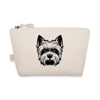 Yorkshire Terrier Dog Head - Organic Pouch - nature - Front