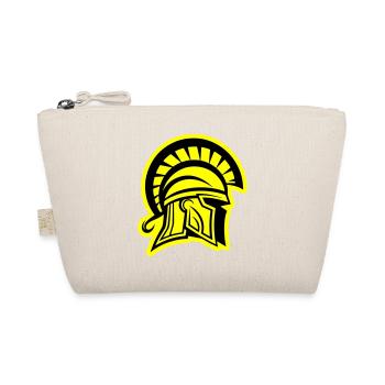 Spartan Head Warrior Sparta Helmet - Organic Pouch - nature - Front