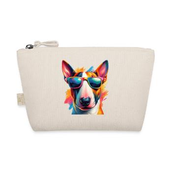 Bull Terrier coloré portant des lunettes de soleil - Trousse biologique - nature - Devant