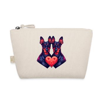 Doberman Chien Couple Amour Couple En Amour - Trousse biologique - nature - Devant