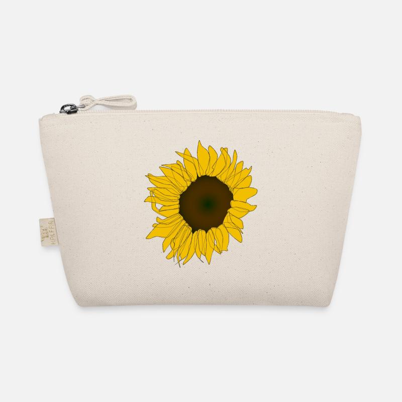 Strahlende Sonnenblume Bio-Täschchen