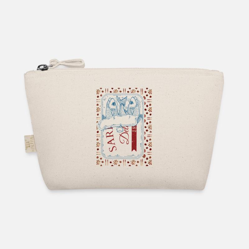 Vintage Trendy Sardines Visual Organic Pouch
