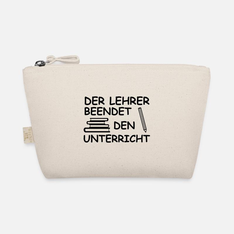 Schule Unterrichtsende Lehrersprüche Schulzeit - Bio-Täschchen - Natur
