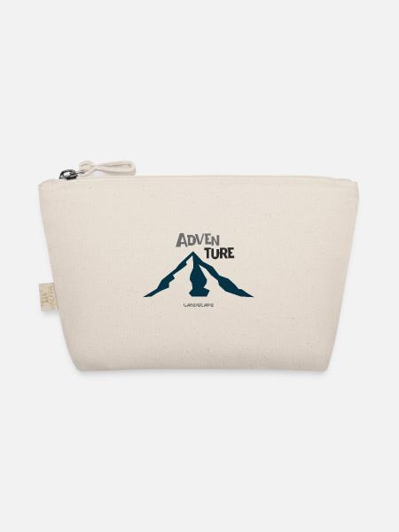 Adventure Camping Lovers Nature Hiking - Bio-Täschchen - Natur - Vorne