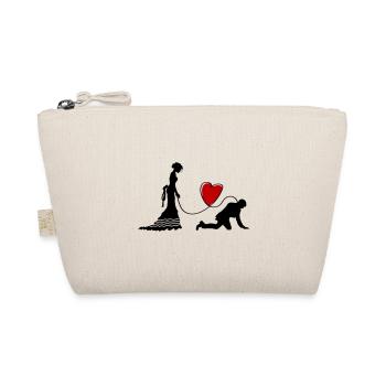 Mariage Jeunes mariés Coeur Drôle - Trousse biologique - nature - Devant