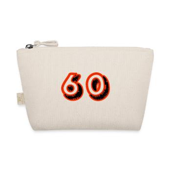 60. 60 YEARS. 60th ANNIVERSARY. 60TH BIRTHDAY. - Organic Pouch - nature - Front