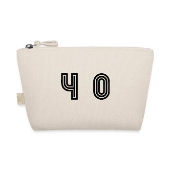 40. 40 YEARS. 40th ANNIVERSARY. 40TH ANNIVERSARY. - Organic Pouch - nature - Front