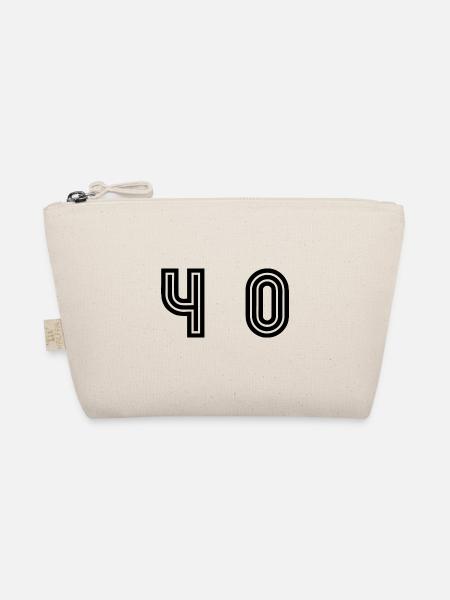 40. 40 YEARS. 40th ANNIVERSARY. 40TH ANNIVERSARY. - Organic Pouch - nature - Front