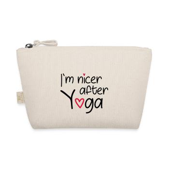 I`m nicer after yoga - Organic Pouch - nature - Front