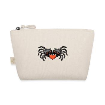 Tarantula Spider Couple Heart - Organic Pouch - nature - Front