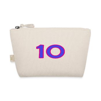 10. 10 YEARS. 10th ANNIVERSARY. 10 YEAR ANNIVERSARY. - Organic Pouch - nature - Front
