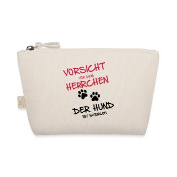 Vorsicht Herrchen - Bio-Täschchen - Natur - Vorne