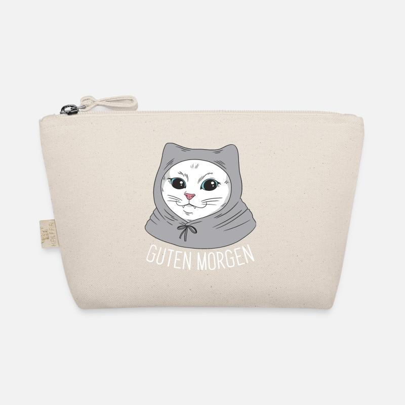 Weiße Main Coon Katze Cat Outfit für Bio-Täschchen