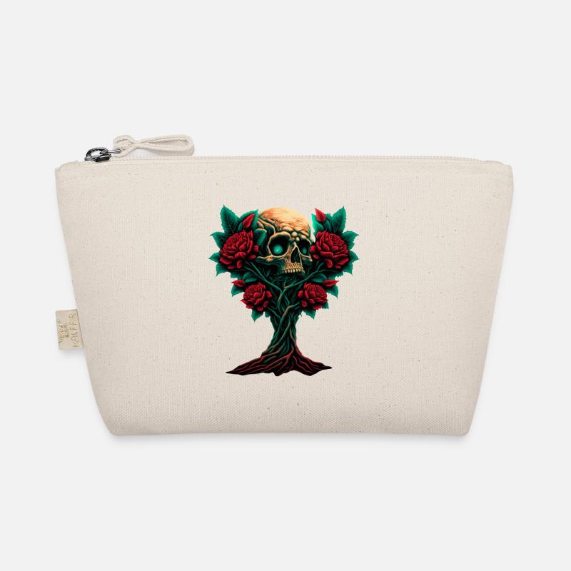 Tree with skull and roses Organic Pouch